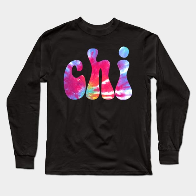 Tie Dye Chi Long Sleeve T-Shirt by lolosenese